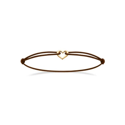 Bracelet cordon en plaqué or