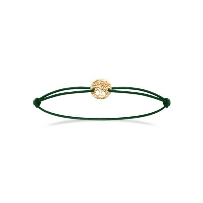 Bracelet cordon en plaqué or