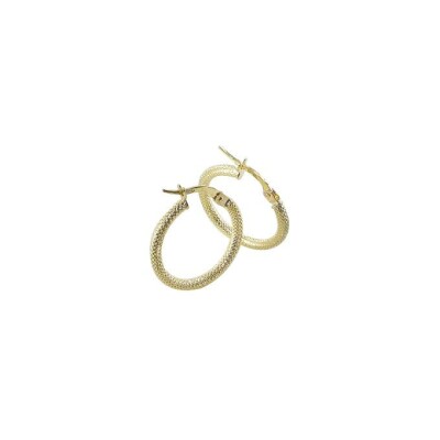 Boucles d'oreilles créoles Art de la créole en or jaune