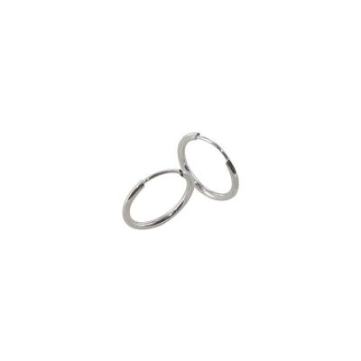 Boucles d'oreilles créoles Art de la créole en or blanc