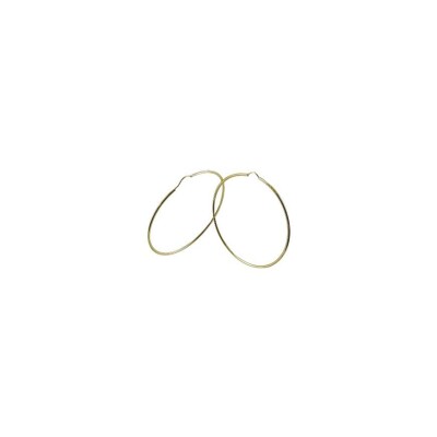 Boucles d'oreilles créoles Art de la créole en or jaune