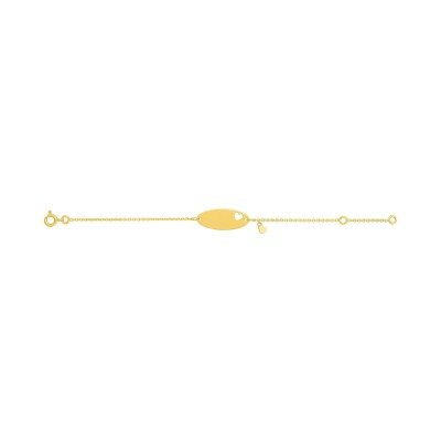 Gourmette bébé en or jaune