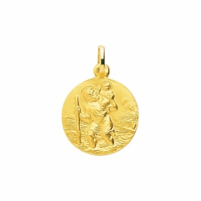 Médaille St Christophe en or jaune