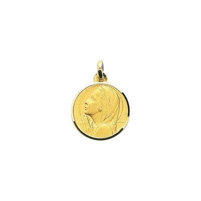 Médaille Vierge en or jaune