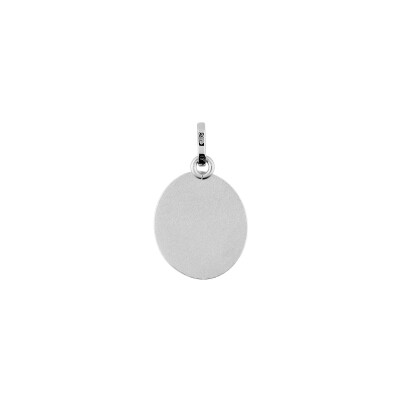 Médaille Vierge en or blanc