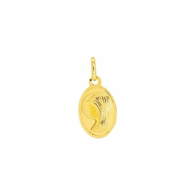 Médaille Vierge en or jaune