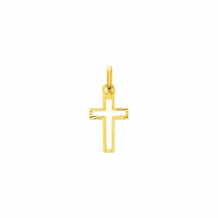 Pendentif religieux croix en or jaune