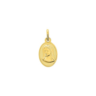 Médaille Vierge en or jaune