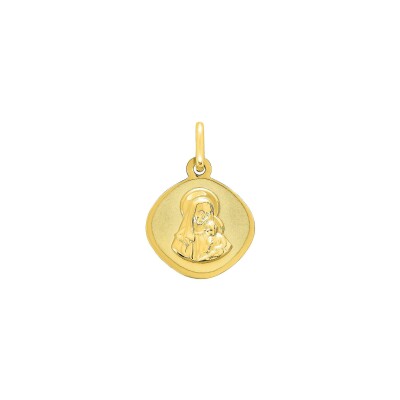 Médaille Vierge en or jaune