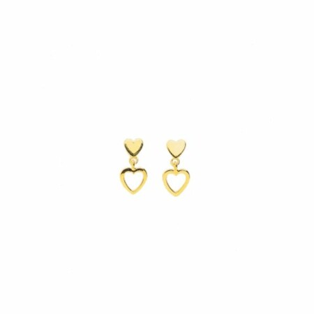 Boucles d'oreilles pendantes en or jaune