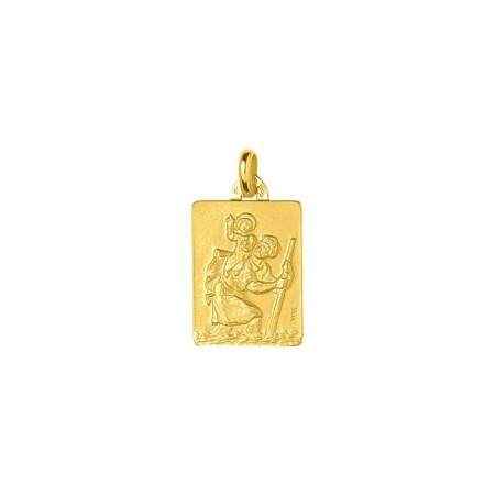 Médaille St Christophe en or jaune