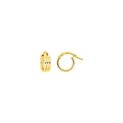 Boucles d'oreilles créoles en or jaune