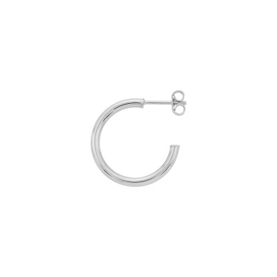 Boucles d'oreilles demi créoles en or blanc
