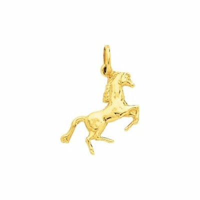 Pendentif cheval en or jaune