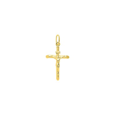 Pendentif croix en or jaune