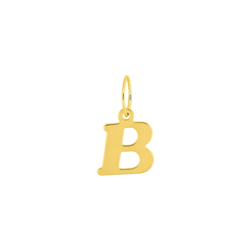 Pendentif lettre B en or jaune
