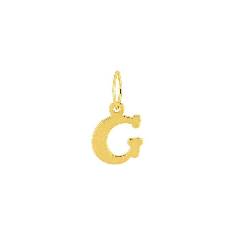 Pendentif lettre G en or jaune