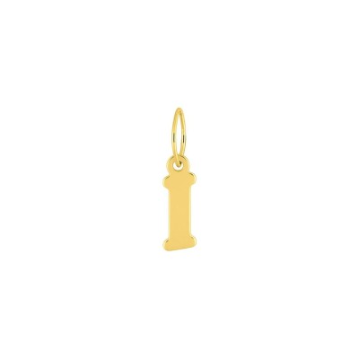 Pendentif lettre I en or jaune