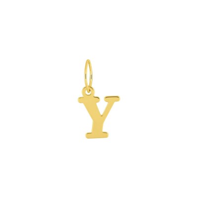 Pendentif lettre Y en or jaune