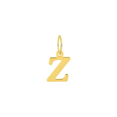 Pendentif lettre Z en or jaune