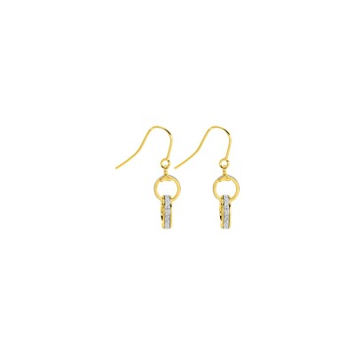 Boucles d'oreilles crochet en or jaune