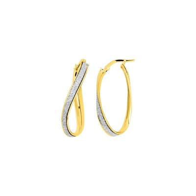 Boucles d'oreilles créoles en or jaune