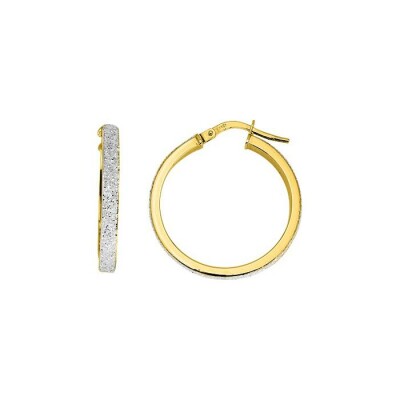 Boucles d'oreilles créoles en or jaune