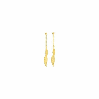 Boucles d'oreilles pendantes en or jaune