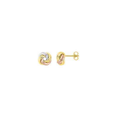Clous d'oreilles en or jaune