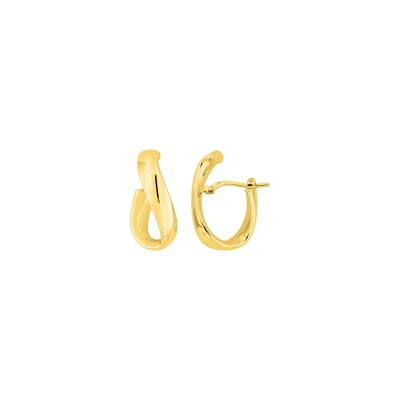 Boucles d'oreilles créoles en or jaune