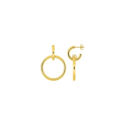 Boucles d'oreilles créoles en or jaune