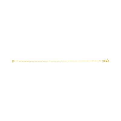 Chaîne maille figaro 1mm en or jaune