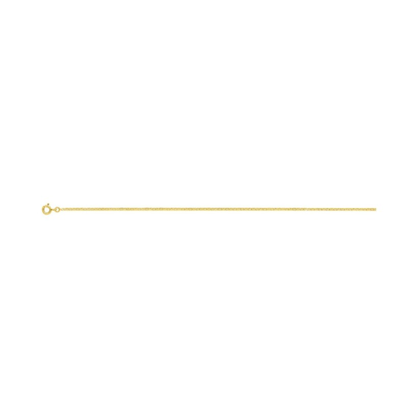 Chaîne bâton en or jaune, 40cm