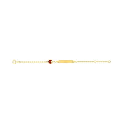 Bracelet bébé en or jaune, taille 14cm