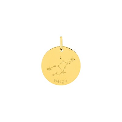 Médaille Vierge en or jaune