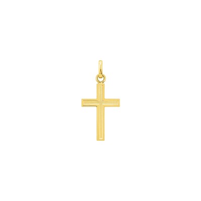 Pendentif croix en or jaune