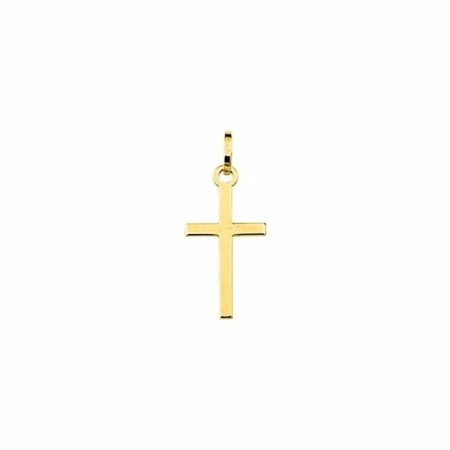 Pendentif religieux croix en or jaune