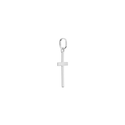 Pendentif religieux croix en or blanc