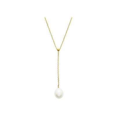 Collier en or jaune et perle de culture