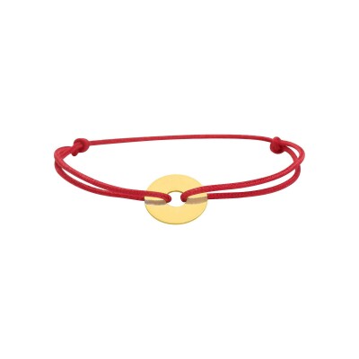 Bracelet corde.rge motif en or jaune