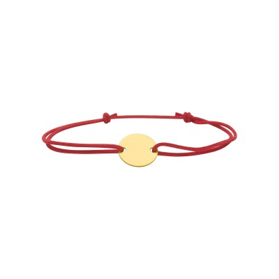 Bracelet corde.rge motif en or jaune
