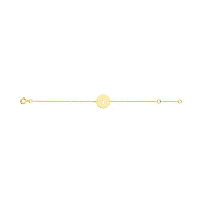 Bracelet motif ange en or jaune