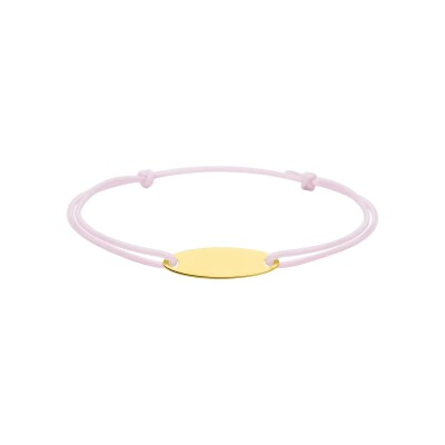 Bracelet corde à graver en or jaune