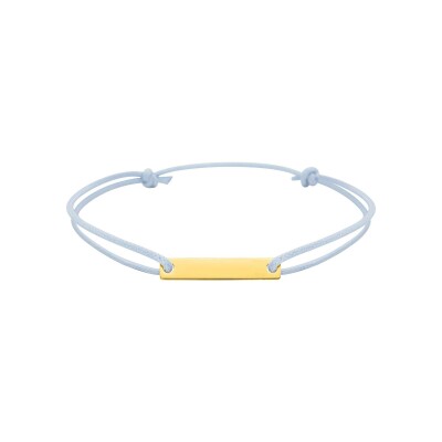 Bracelet corde à graver en or jaune