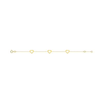 Bracelet fantaisie en or jaune