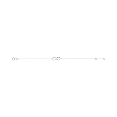 Bracelet infini en or blanc