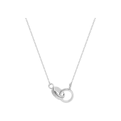Collier en or blanc, taille 42cm