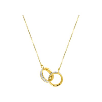 Collier en or jaune, taille 42cm