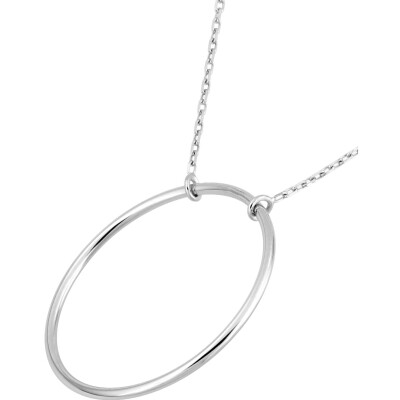 Collier en or blanc, taille 42cm