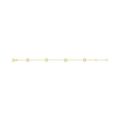 Bracelet fantaisie en or jaune